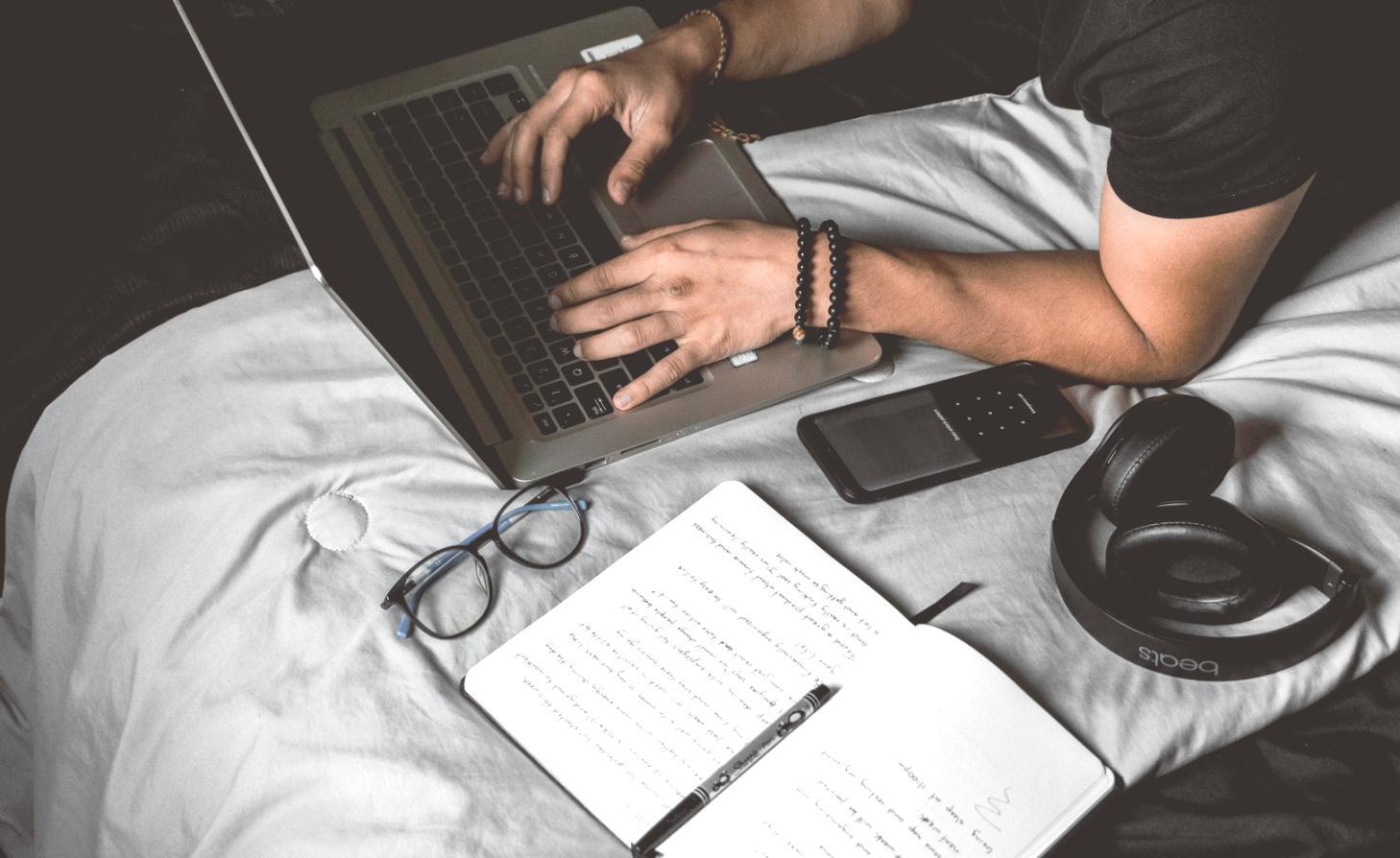 Business professionals reviewing financial recovery documentation and planning materials